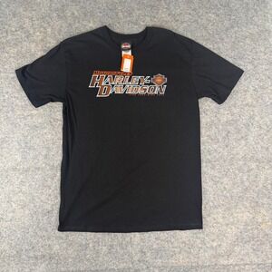 Harley-Davidson Las Vegas Graphic T-Shirt Mens Large Black NWT